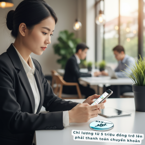 Chi lương từ 5 triệu phải chuyển khoản