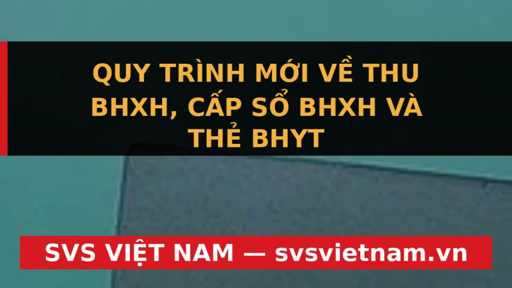 Cực Nóng: Quy Trình BHXH Mới Số Hóa & Siết Chặt - Doanh Nghiệp, Người Lao Động Cần Biết Gì? - SVS Việt Nam