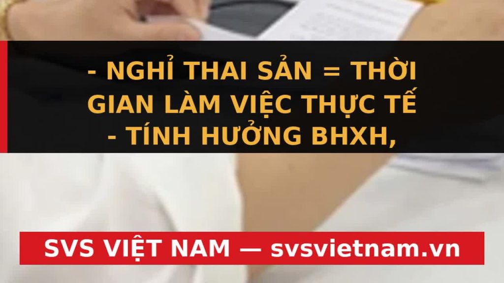 Nghỉ Thai Sản CÓ ĐƯỢC Xếp Lương Viên Chức? Bộ Nội Vụ Giải Đáp Mới Nhất! - SVS Việt Nam
