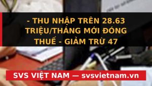 Thu Nhập Bao Nhiêu Không Đóng Thuế TNCN? Đề Xuất Mới Từ Bộ Tài Chính Hứa Hẹn Giảm Gánh Nặng! - SVS Việt Nam