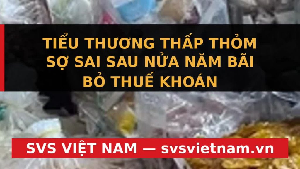 Bãi bỏ thuế khoán từ năm 2026: Thách thức lớn cho hộ kinh doanh và tiểu thương - SVS Việt Nam