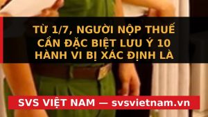 Cảnh Báo Khẩn: 10 Hành Vi Trốn Thuế Được Luật Hóa Từ 2026 - Doanh Nghiệp Không Thể Bỏ Qua! - SVS Việt Nam