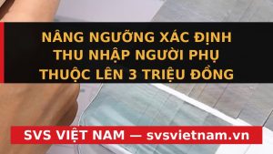Cực Nóng: Thay Đổi Lớn Về Thuế TNCN – Nâng Ngưỡng Thu Nhập Người Phụ Thuộc Lên 3 Triệu Đồng! - SVS Việt Nam